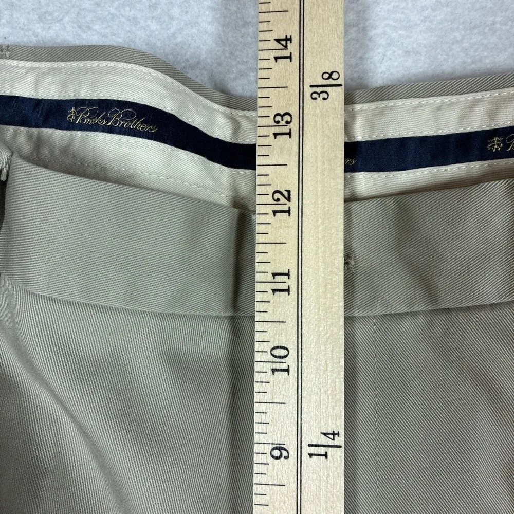 Brooks Brothers Advantage Chino Hudson Khaki Mens Size 37x30 Preppy Business